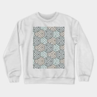 Multicolored Hexagon pattern Crewneck Sweatshirt